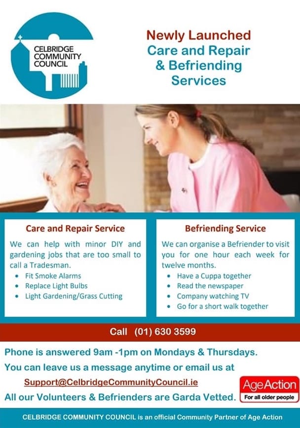 Flyer for Befriend and Care & Repair Services