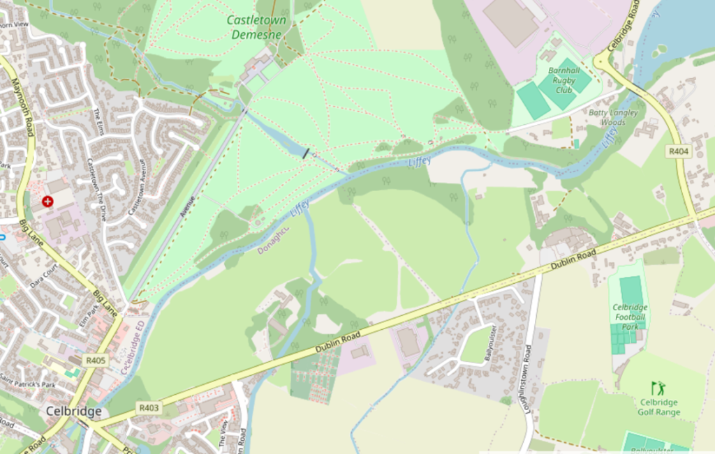 Map showing Donaghcumper House and demesne